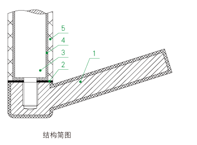 FMJ-A40型攪拌槳結(jié)構(gòu)簡(jiǎn)圖